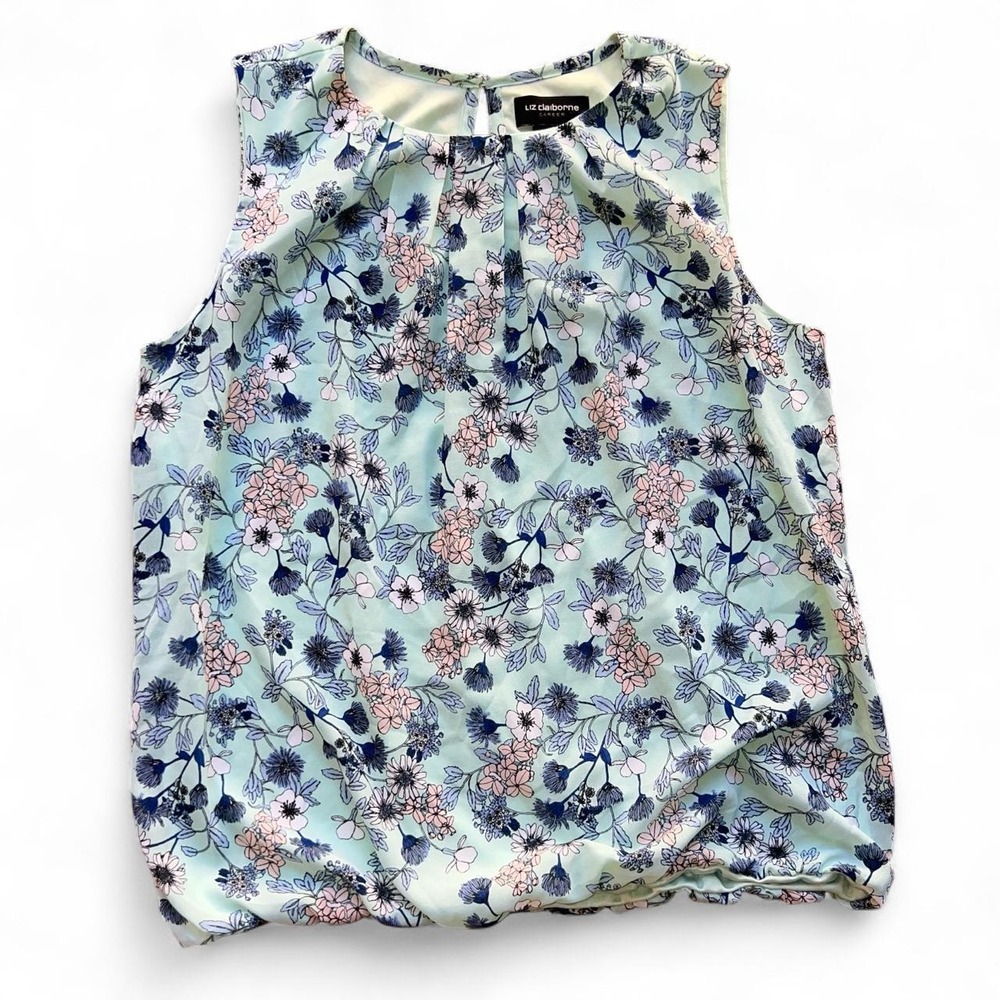 Liz Claiborne Career Floral Sleeveless Blouse – Size M